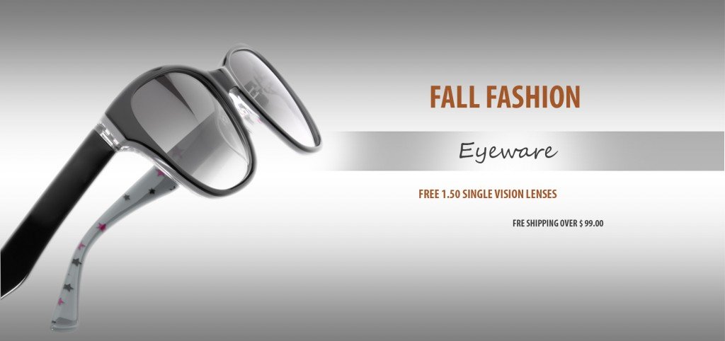 fall fashion eyeware banner design